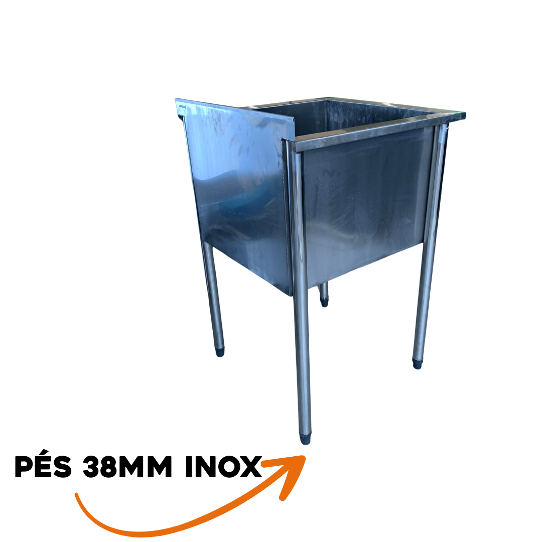 Tanque Industrial Em Aço Inox 60x60x90